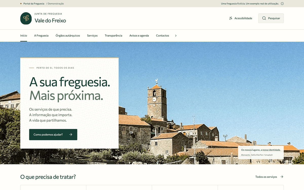Portal da Freguesia screenshot